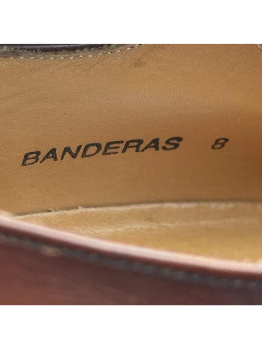 Mezlan Banderas Handmade Dress Shoes Men’s 8 Brown Leather Derby Lace Up 29057